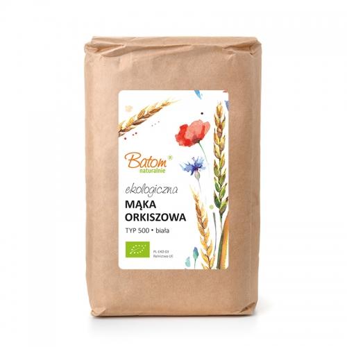 Mąka orkiszowa TYP 500 biała 1kg*BATOM*BIO - opakowanie zbiorcze po 10 szt.