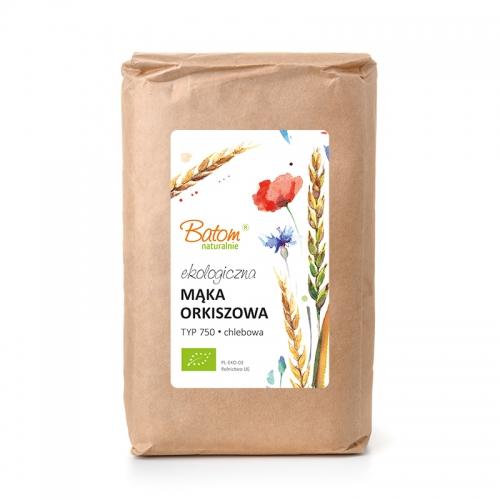 Mąka orkiszowa TYP 750 chlebowa 1kg*BATOM*BIO - opakowanie zbiorcze po 10 szt.
