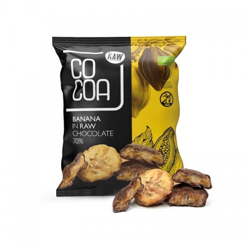 Banany w surowej czekoladzie 70g*COCOA*BIO