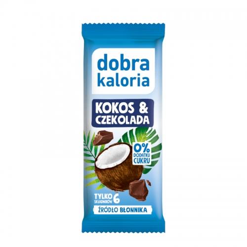 Baton daktylowy Kokos & czekolada bez cukru 33g DOBRA KALORIA