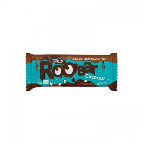 Baton kokosowy RAW w czekoladzie 30g*ROOBAR*BIO 