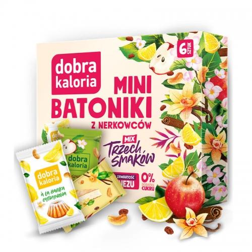 Batoniki z nerkowców mix trzech smaków bez cukru 102g*DOBRA KALORIA*