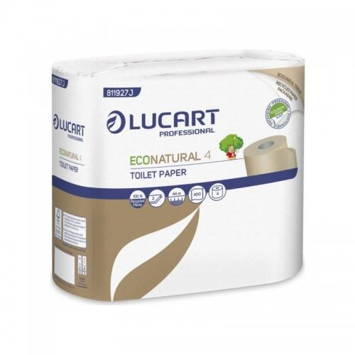Papier toaletowy 100% z recyklingu 4 rolki*LUCART*
