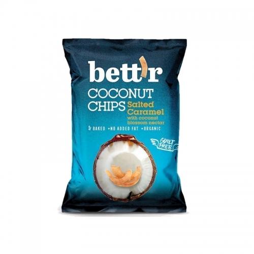 Chipsy kokosowe z solonym karmelem bezglutenowe 40g*BETTR*BIO