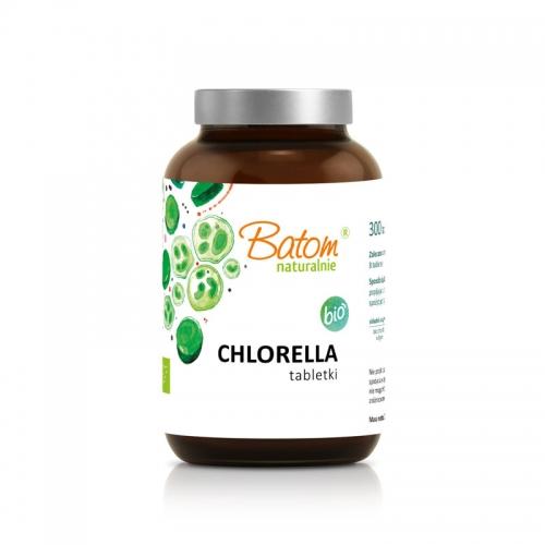 Chlorella 400mg tabletki słoik 300szt.*BATOM*BIO suplement diety