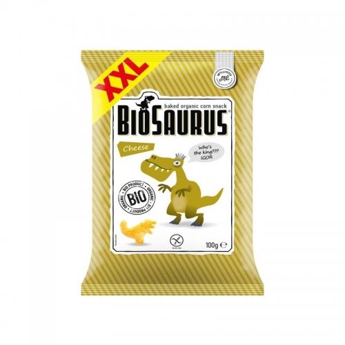 Chrupki kukurydziane bezglutenowe serowe 100g*BIOSAURUS*BIO