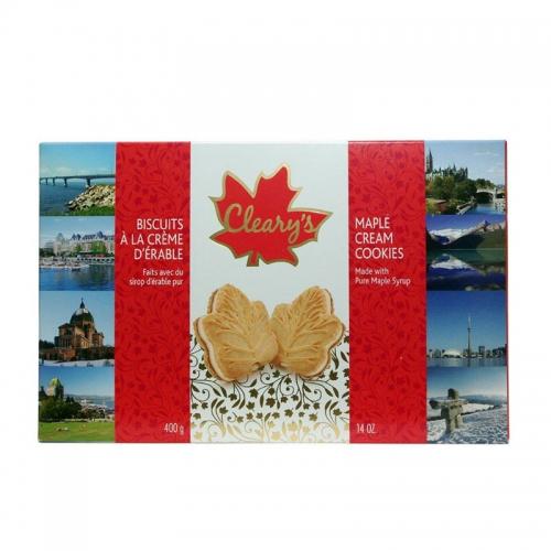 Ciastka z kremem i syropem klonowym 400g*CLEARY'S*