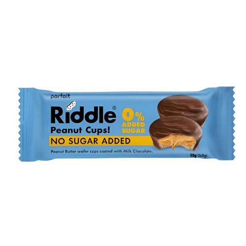 Ciasteczka z nadzieniem z orzechów arachidowych bez cukru 2 x 25g*RIDDLE*