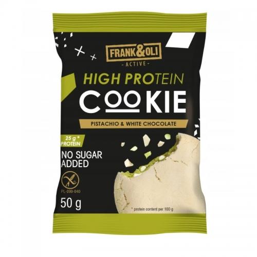 Ciasteczko wysokoproteinowe czekoladowe / pistacje bez cukru 50g*FRANK&OLI*