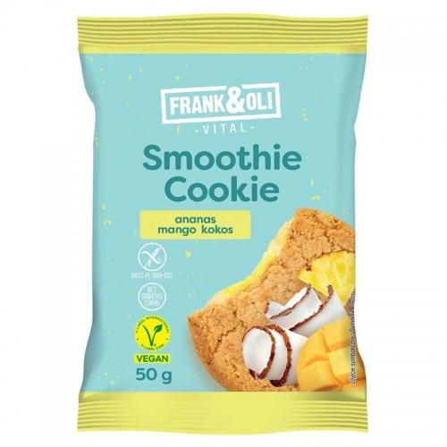 Ciasteczko miękkie Smoothie ananas / mango / kokos bezglutenowe 50g*FRANK&OLI*