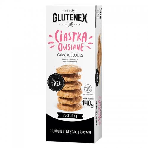 Ciastka owsiane bezglutenowe 140g*GLUTENEX*