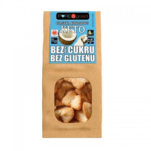 Ciastka KETO kokosowe bez cukru 150g*PURE&GOOD*
