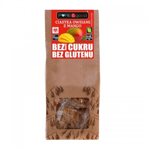 Ciastka owsiane z mango bez cukru 150g*PURE&GOOD*