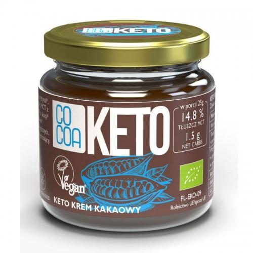 Krem KETO kakaowy 200g*COCOA KETO*BIO - najlepiej spożyć przed: 06.12.2025 - najniższa cena w okresie 30 dni przed promocją: 45,39zł