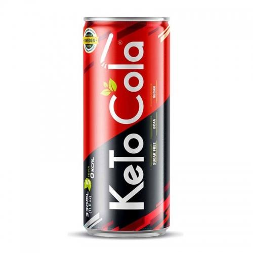 Cola KETO ze stewią 0 kcal puszka 330ml*LAPERVA* 