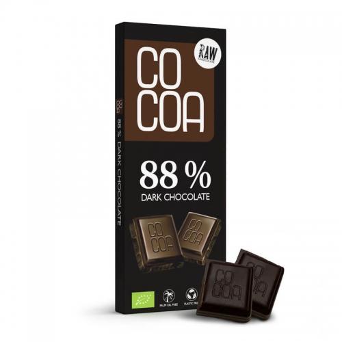 Czekolada RAW surowa ciemna 88% 40g*COCOA*BIO