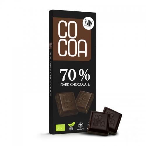 Czekolada RAW surowa ciemna 70% 40g*COCOA*BIO