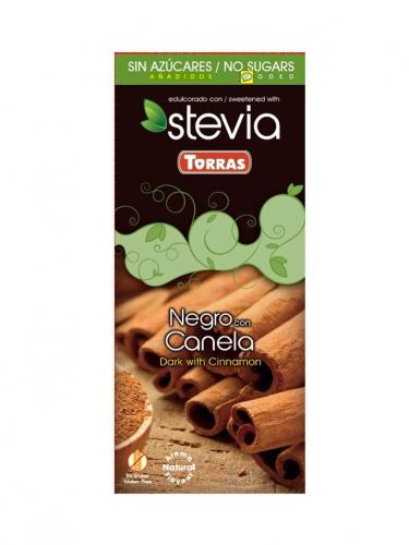 Czekolada **Stevia** gorzka / cynamon 125g*TORRAS*