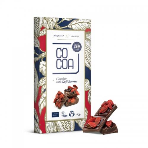 Czekolada surowa z jagodami Goji 50g*COCOA*BIO