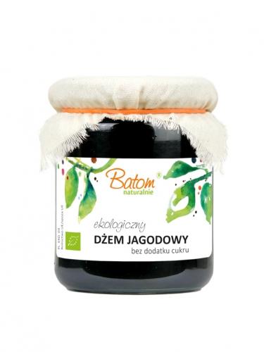 Dżem jagodowy 80% słodzony sokiem jabłkowym 260g*BATOM*BIO 