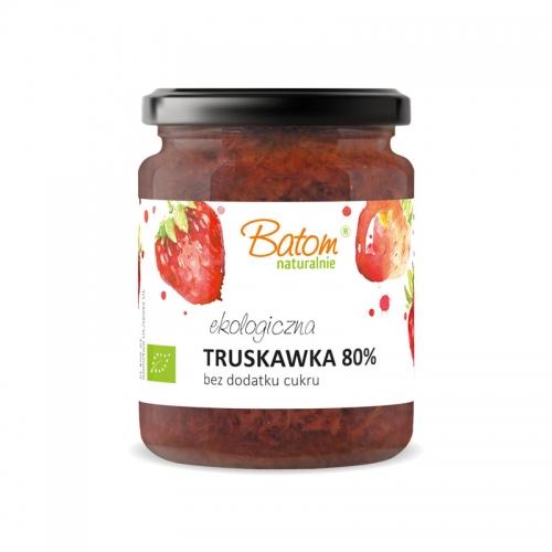 Dżem truskawkowy 80% słodzony sokiem jabłkowym 260g*BATOM*BIO