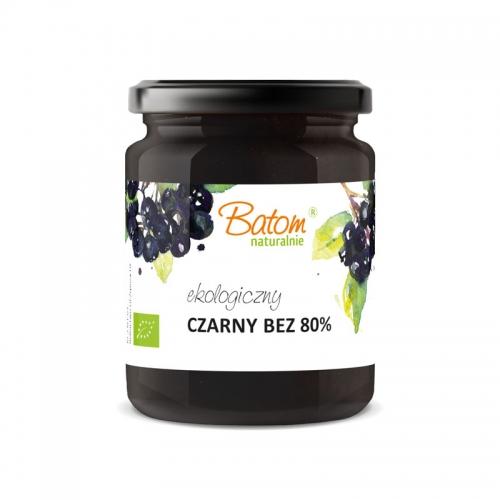 Dżem z czarnego bzu 80% słodzony sokiem jabłkowym 260g*BATOM*BIO