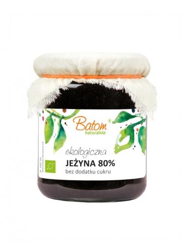 Dżem z jeżyn 80% bez dodatku cukru 260g*BATOM*BIO  - opakowanie zbiorcze po 8 szt.