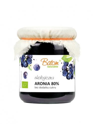 Dżem aroniowy 80% słodzony sokiem jabłkowym 260g*BATOM*BIO 