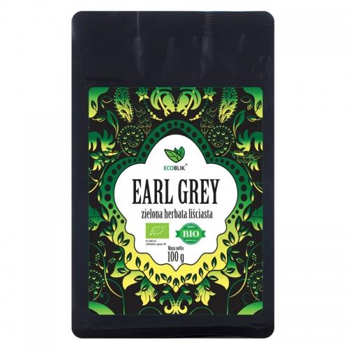 Herbata **Earl Grey** zielona liściasta 100g*ECOBLIK*BIO