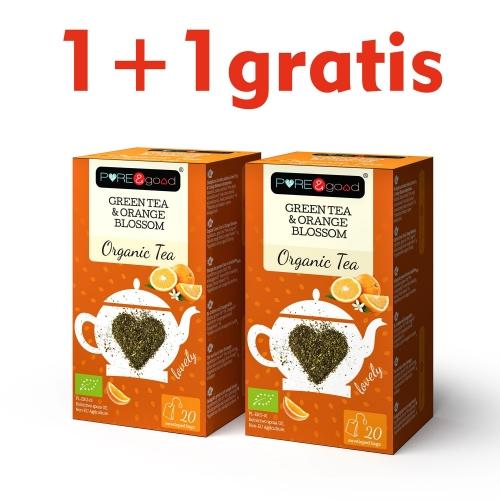 Herbata zielona **Kwiat pomarańczy** ekspres 20T*PURE&GOOD*BIO - PROMOCJA