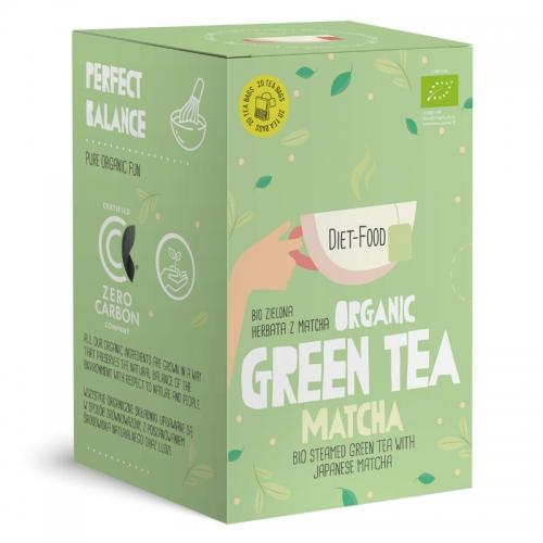 HERBATA ZIELONA DIET-FOOD MATCHA TOREBKI 2x20G 40G BIO 