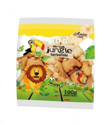 Herbatniki pszenne **Mini Jungle** 100g*ANIA*