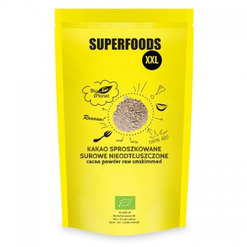 Kakao surowe nieodtłuszczone proszek 400g*BIO PLANET SUPERFOODS*BIO