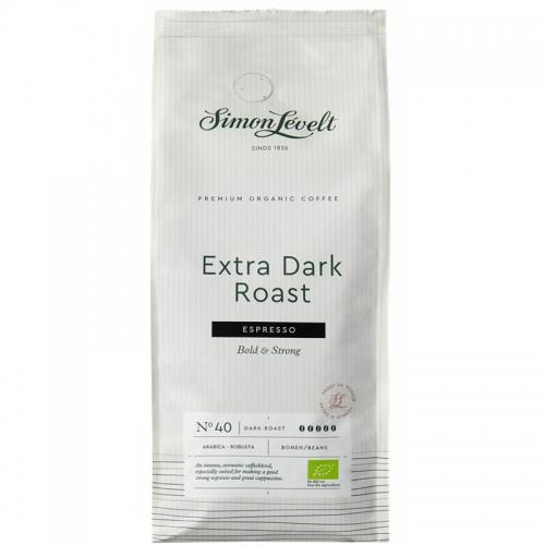 Kawa ziarnista bardzo mocno palona Espresso **Extra Dark Roast** 500g*SIMON LÈVELT*BIO - najlepiej spożyć przed: 22.05.2026 - najniższa cena w okresie 30 dni przed promocją: 83,69zł