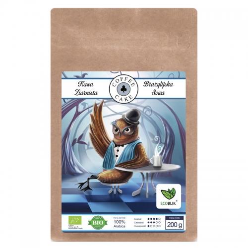 Kawa **Brazylijska Sowa** Arabica ziarnista 200g*ECOBLIK*BIO