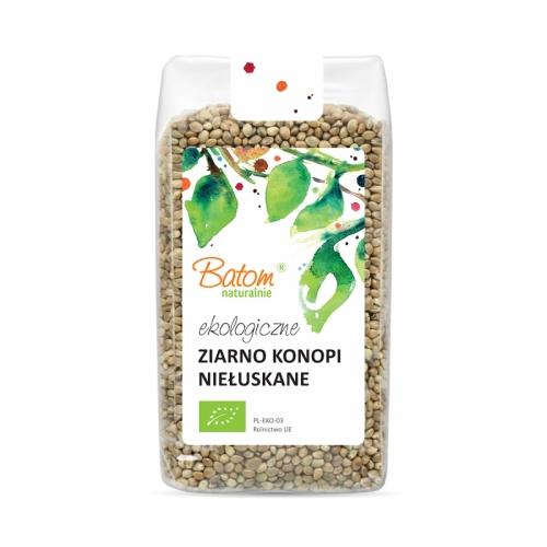 Konopie niełuskane (nasiona konopi) 250g*BATOM*BIO 