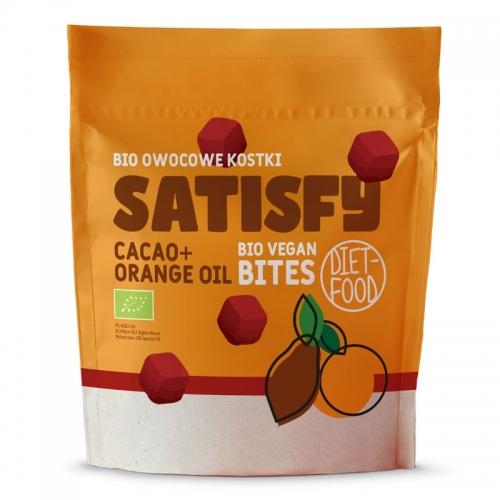 KOSTKI OWOCOWE DIET-FOOD CZEKOLADA-POMARAŃCZA 120G BIO 