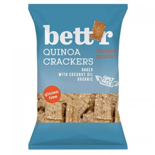 Krakersy quinoa wędzona papryka bezglutenowe 100g*BETTR*BIO