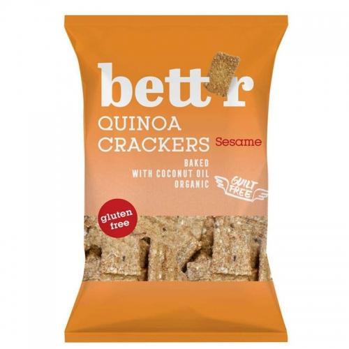Krakersy quinoa sezam bezglutenowe 100g*BETTR*BIO