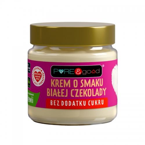 Krem biała czekolada bez cukru 200g*PURE&GOOD* - najlepiej spożyć przed: 17.06.2025 - najniższa cena w okresie 30 dni przed promocją: 12,79zł