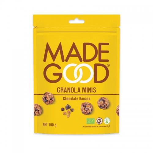 Ciasteczka granola Czekolada & Banan bezglutenowe 100g*MADEGOOD*BIO