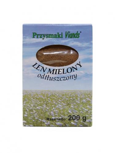 Len złoty mielony odtłuszczony 200g*VIANDS*