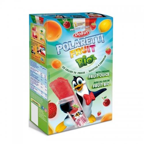 Lody owocowe **Polaretti** do zamrożenia 10 x 40ml*DOLFIN*BIO