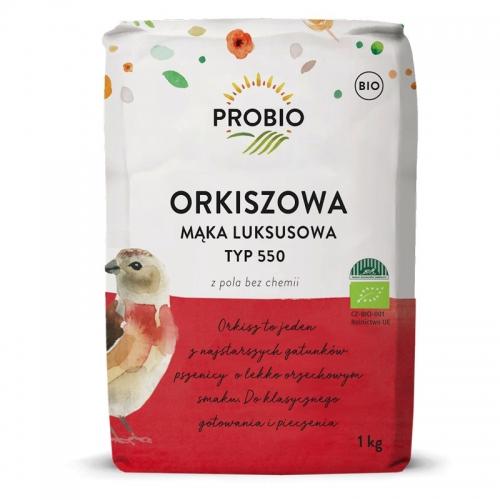 Mąka orkiszowa TYP 550 luksusowa biała 1kg*PROBIO*BIO