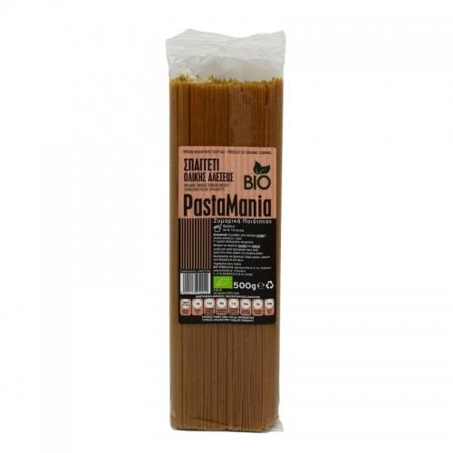 Makaron pszenny pełnoziarnisty durum spaghetti 500g*PASTAMANIA*BIO
