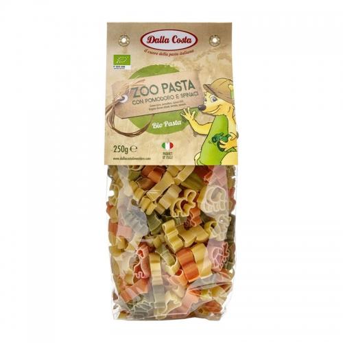 MAKARON PSZENNY DALLA COSTA TRÓJKOLOROWY ZOO 250G BIO BP