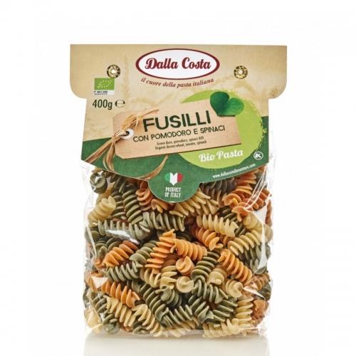 Makaron pszenny świderki trójkolorowy 400g*DALLA COSTA*BIO