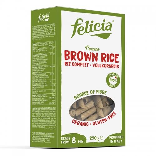 Makaron ryżowy penne / rurki bezglutenowy 250g*FELICIA*BIO