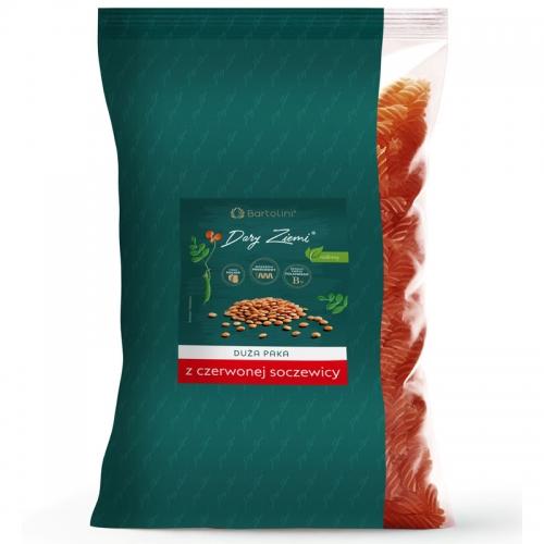 Makaron z czerwonej soczewicy świderki 1kg*BARTOLINI*