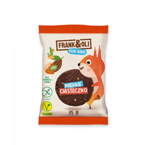 Miękkie ciasteczko dla dzieci **Kakao & Orzech laskowy** bez cukru 35g*FRANK&OLI* 